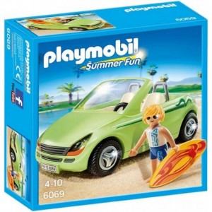 Playmobil Summer Fun 6069 - Cabrio met surfer