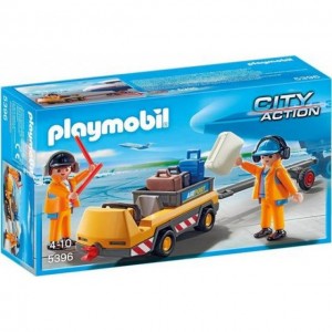 Playmobil 5396 - Luchtverkeersleiders met bagagetransport
