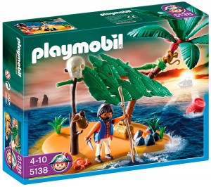 Playmobil Pirates 5138 - Schipbreukeling op eiland
