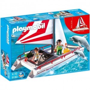 Playmobil Summer Fun 5130 - Catamaran met dolfijnen