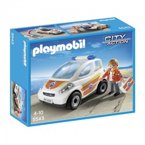 Playmobil City Action 5543 - Eerste hulp ambulance met broeder