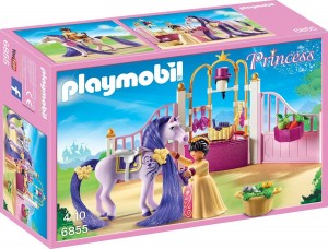 Playmobil Princess 6855 - Koninklijke stal met paard om te kammen