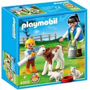 Playmobil 4968 - Boerin met kalf