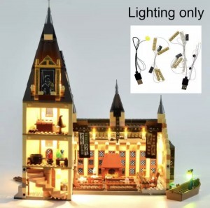 Led Verlichting voor Lego 75954 De grote zaal van Zweinstein