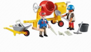 Playmobil 6339 - 2 bouwvakkers met betonmolen