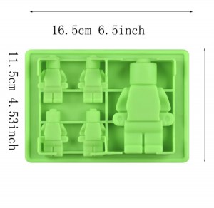 Bakvorm Mini en maxi figuur - groen