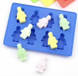 Bakvorm Lego figuurtjes - blauw