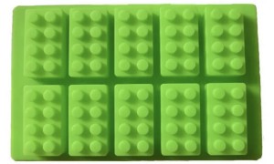 Bakvorm Lego bouwsteentjes - groen