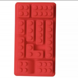 Bakvorm Lego bouwsteentjes - rood