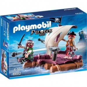 Playmobil Pirates 6682 - Piraten met vlot